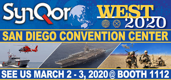 See SynQor at the WEST 2020 tradeshow