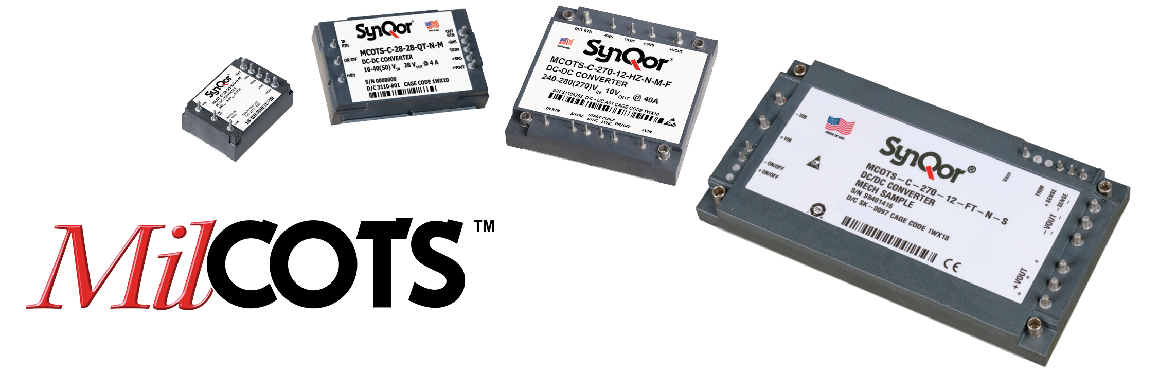 Military DCDC Power Converters SynQor