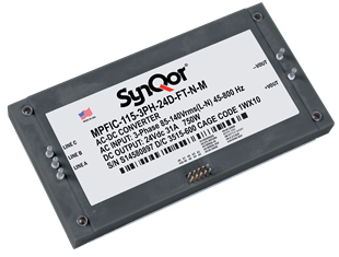 SynQor® Releases a Military-Grade Isolated 3-Phase Power SynQor® Releases a Military-Grade Isolated 3-Phase Power